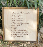 Handwritten Note Sign, SQUARE