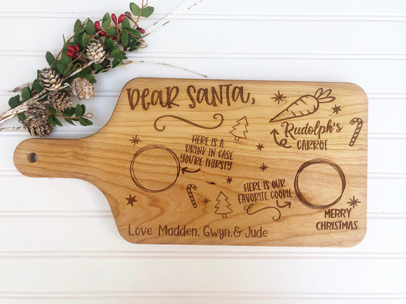 Santa Tray Cutting Board, Christmas